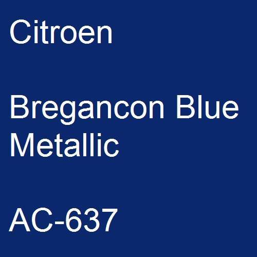 Citroen, Bregancon Blue Metallic, AC-637.